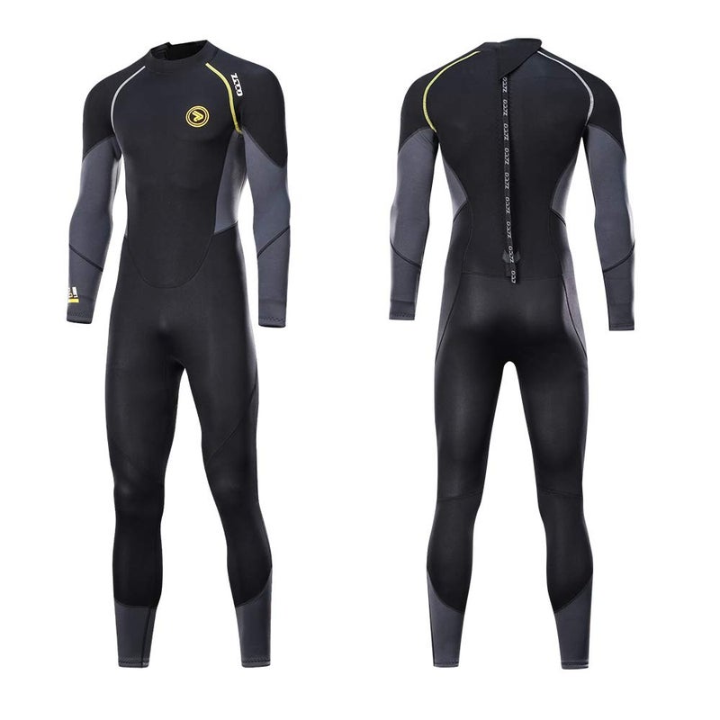 ZCCO Mens Full Suit Scuba Diving Thermal Wetsuit, 3mm Neoprene Wetsuits (XXXX-Large)